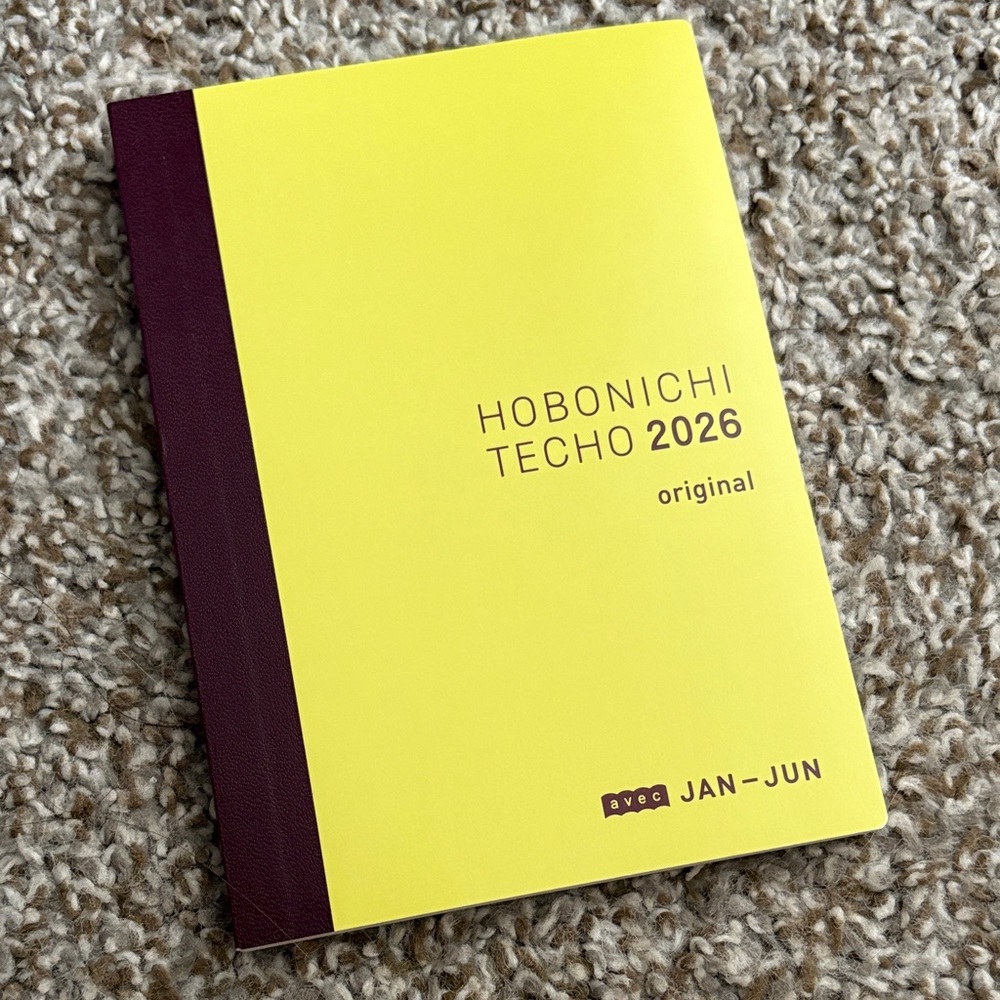 🚫SOLD🚫Hobonichi Techo Avec 2026 A6 Planner (Jan-Jun only)